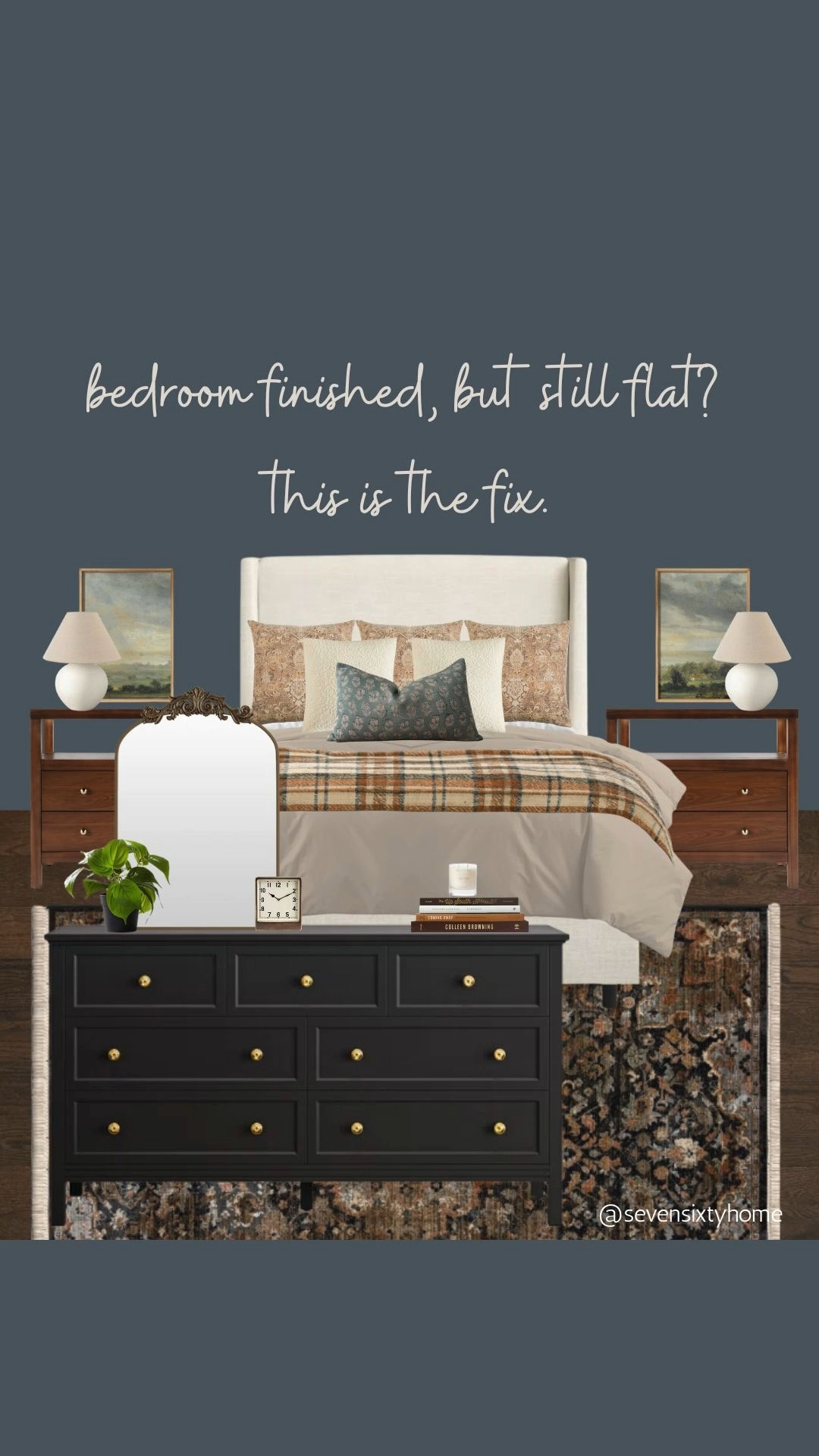 Neutral Bedroom That Feels Finished but Not Flat | Layered Bedroom Ideas

Neutral bedroom design for anyone whose space feels finished but still flat. This layered bedroom uses contrast, pattern, and warm wood tones to add depth without changing the furniture. Features a light upholstered bed, dark dresser, traditional nightstands, layered rug, mixed pillows, and soft neutral bedding to create a cozy yet elevated bedroom.

Perfect for small bedrooms, guest bedrooms, or primary bedrooms that feel styled but lack personality. This look shows how to use layers, artwork, textiles, and balanced wood tones to make a neutral bedroom feel warm, lived-in, and complete. Great inspiration for modern traditional bedrooms, dark wall bedrooms, and timeless bedroom styling.

neutral bedroom ideas, layered bedroom decor, cozy bedroom design, modern traditional bedroom, dark wall bedroom ideas, small bedroom styling, guest bedroom inspiration, bedroom layering tips, warm neutral bedroom, traditional bedroom decor 

 

#LTKHome #LTKFindsUnder50 #LTKFindsUnder100