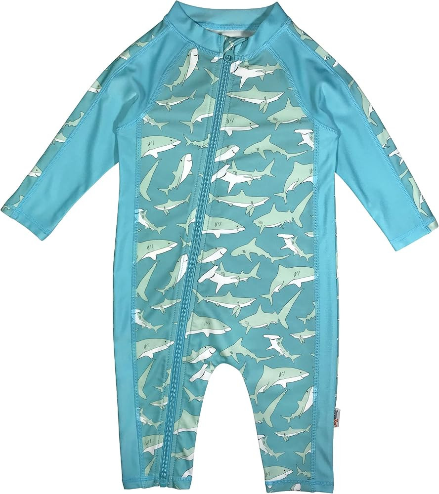 SwimZip Boys' Long-Sleeve UPF 50+ Swimsuit for Baby, Toddler, & Little Boys | Amazon (US)