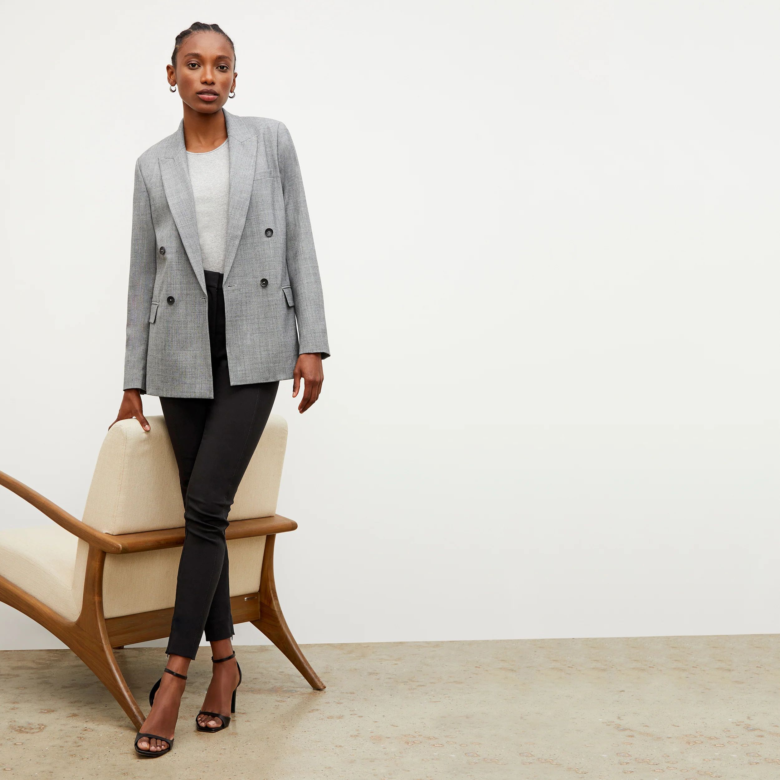 The O'Hara Blazer - Sharkskin | MM LaFleur