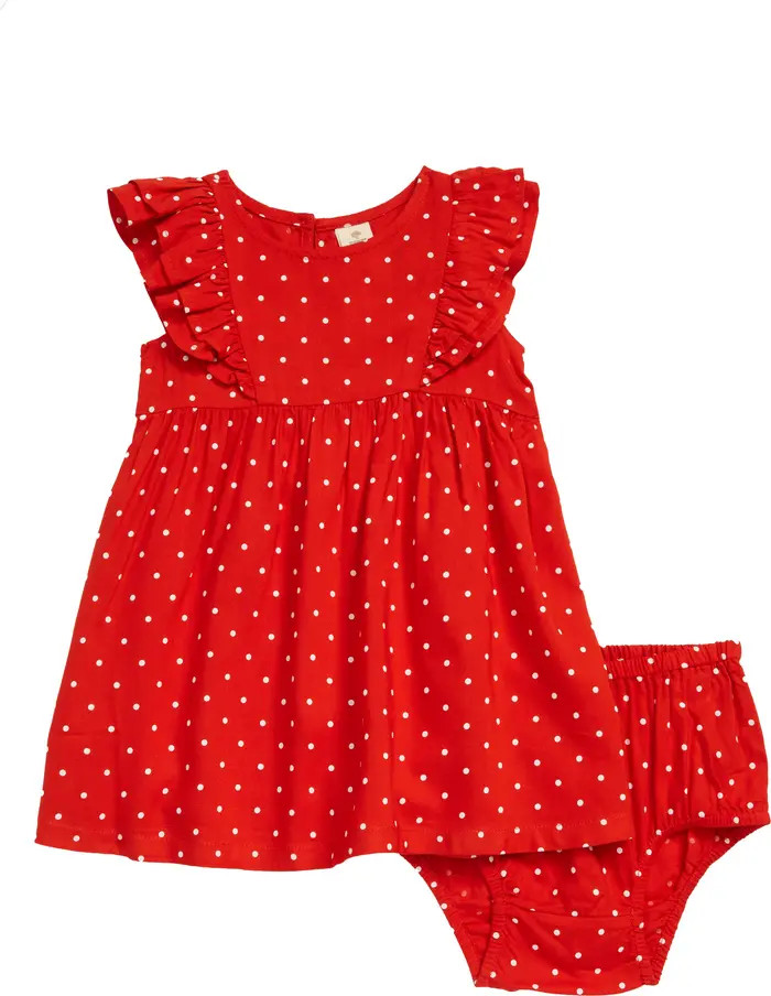 Tucker + Tate Flutter Sleeve Dress & Bloomers Set | Nordstrom | Nordstrom