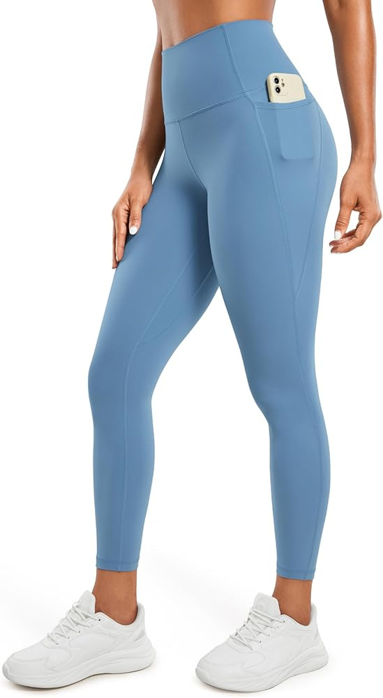 CRZ YOGA Womens Butterluxe Workout Leggings 25 Inches - High Waisted Gym Yoga Pants with Pockets ... | Amazon (US)