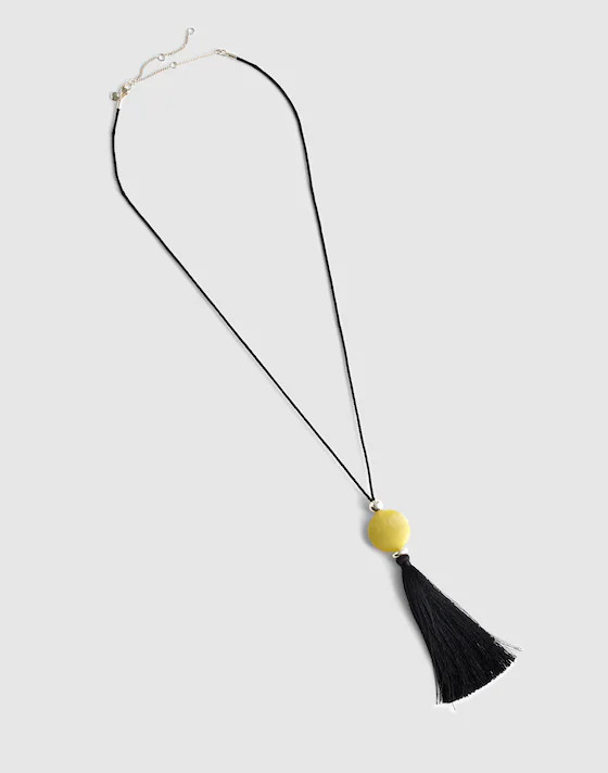 Semiprecious Tassel Long Necklace | Madewell