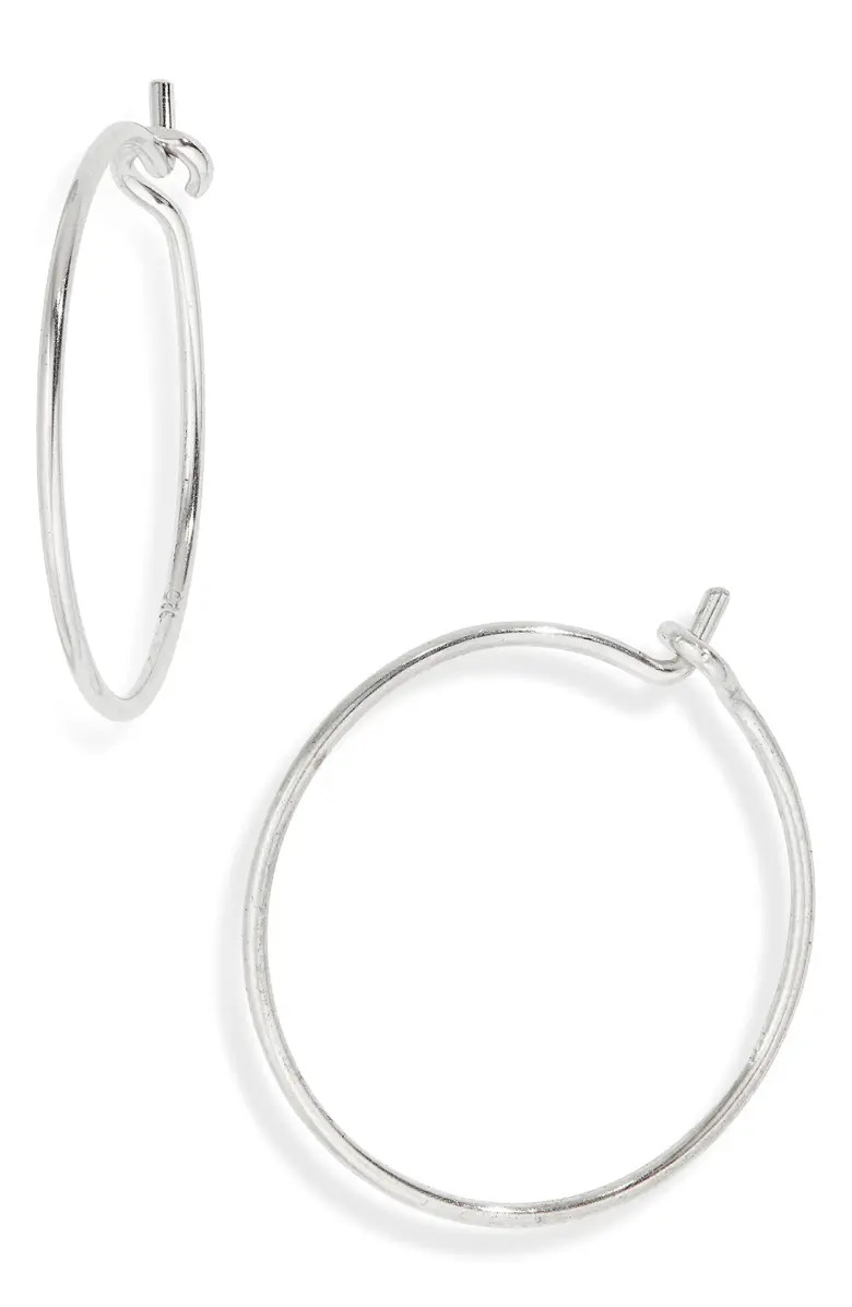 Madewell Delicate Wire Hoop Earrings | Nordstrom | Nordstrom