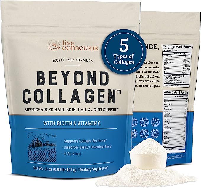 Beyond Collagen Multi Collagen Powder for Women w/ Types I, II, III, V & X - Keto Friendly, Hydro... | Amazon (US)