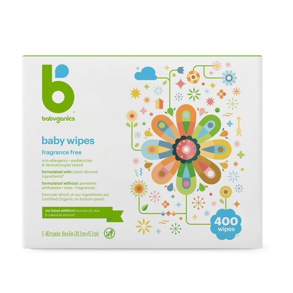 Babyganics Fragrance-Free Baby Wipes (Select Count) | Target