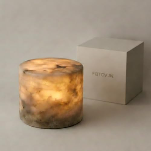 Marble Touch Light Onyx Marble Luxury Table Lamp Type-C Rechargeable Tap Bedside Night Lights Dim... | Amazon (US)