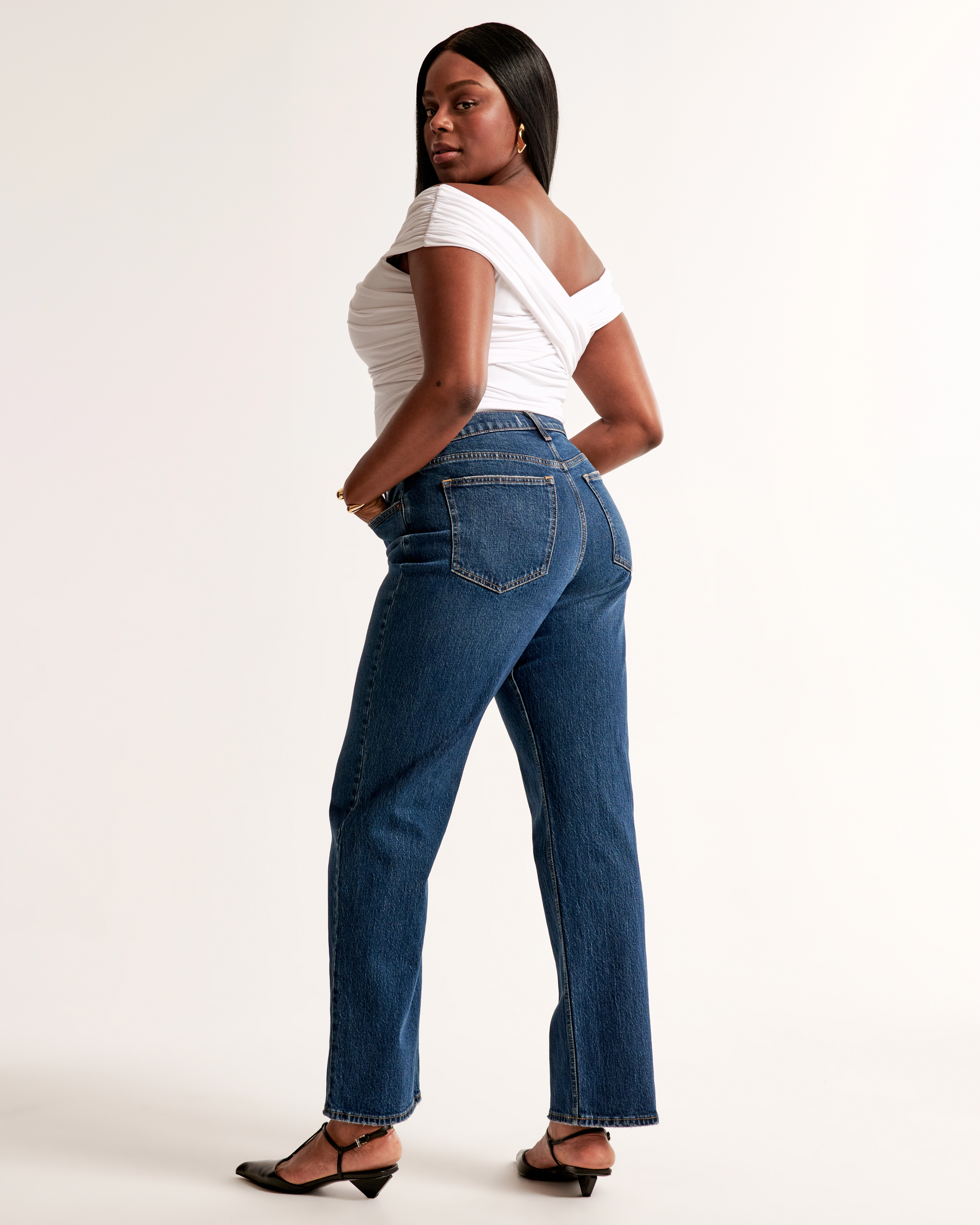 High Rise Vintage Straight Jean | Abercrombie & Fitch (US)