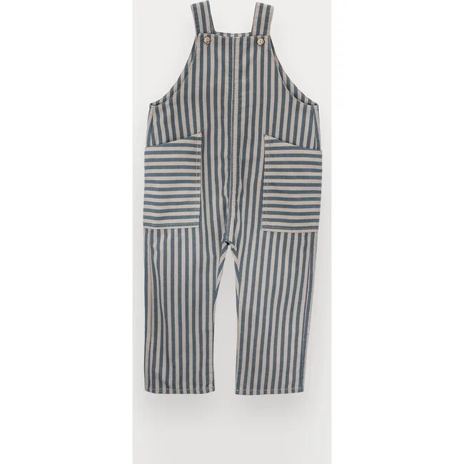 Knot | Boris Overalls For Kids, Striped Twill (Stripes, Size 5Y) | Maisonette | Maisonette