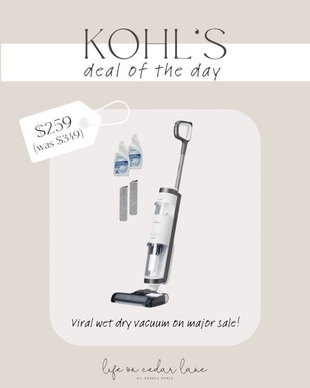 This Tineco iFloor 3 Wet/Dry Vacuum is $90 off!!! Such a timesaver when cleaning your floors!

#kohlsfind

#LTKhome #LTKsalealert