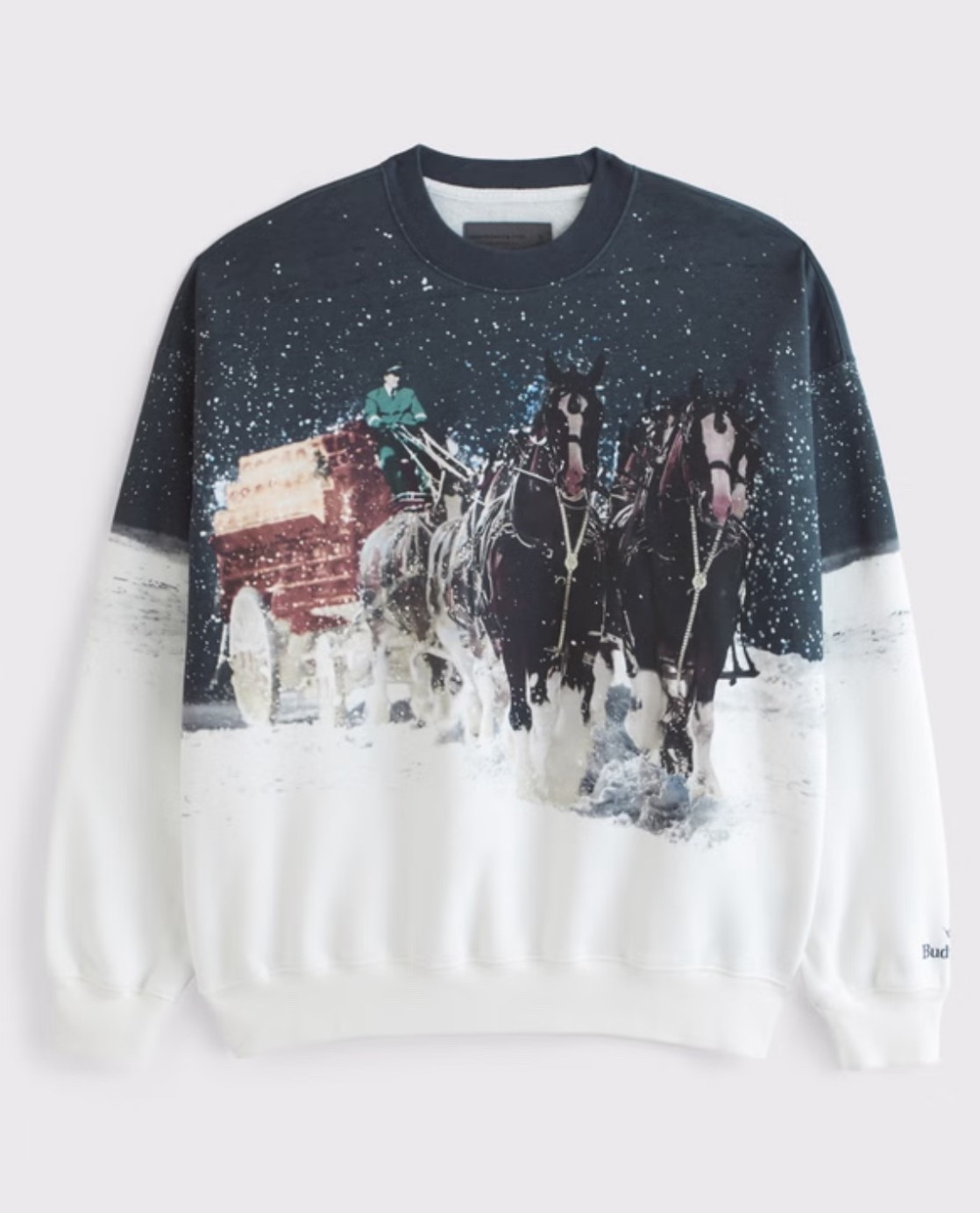 Budweiser sweatshirt A&F. Size up one for oversized baggy look. 

#LTKCyberWeek #LTKSaleAlert