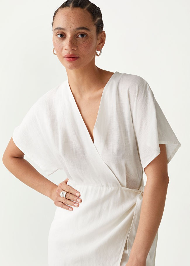 Linen Wrap Midi Dress | & Other Stories (EU + UK)