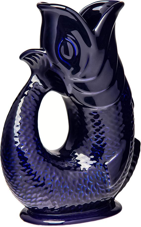 The Bubble Jug® Dark Cobalt Blue 50 fl oz 1.5L Litre Extra Large Glug Gurgle Pitcher Jug - Fish ... | Amazon (US)
