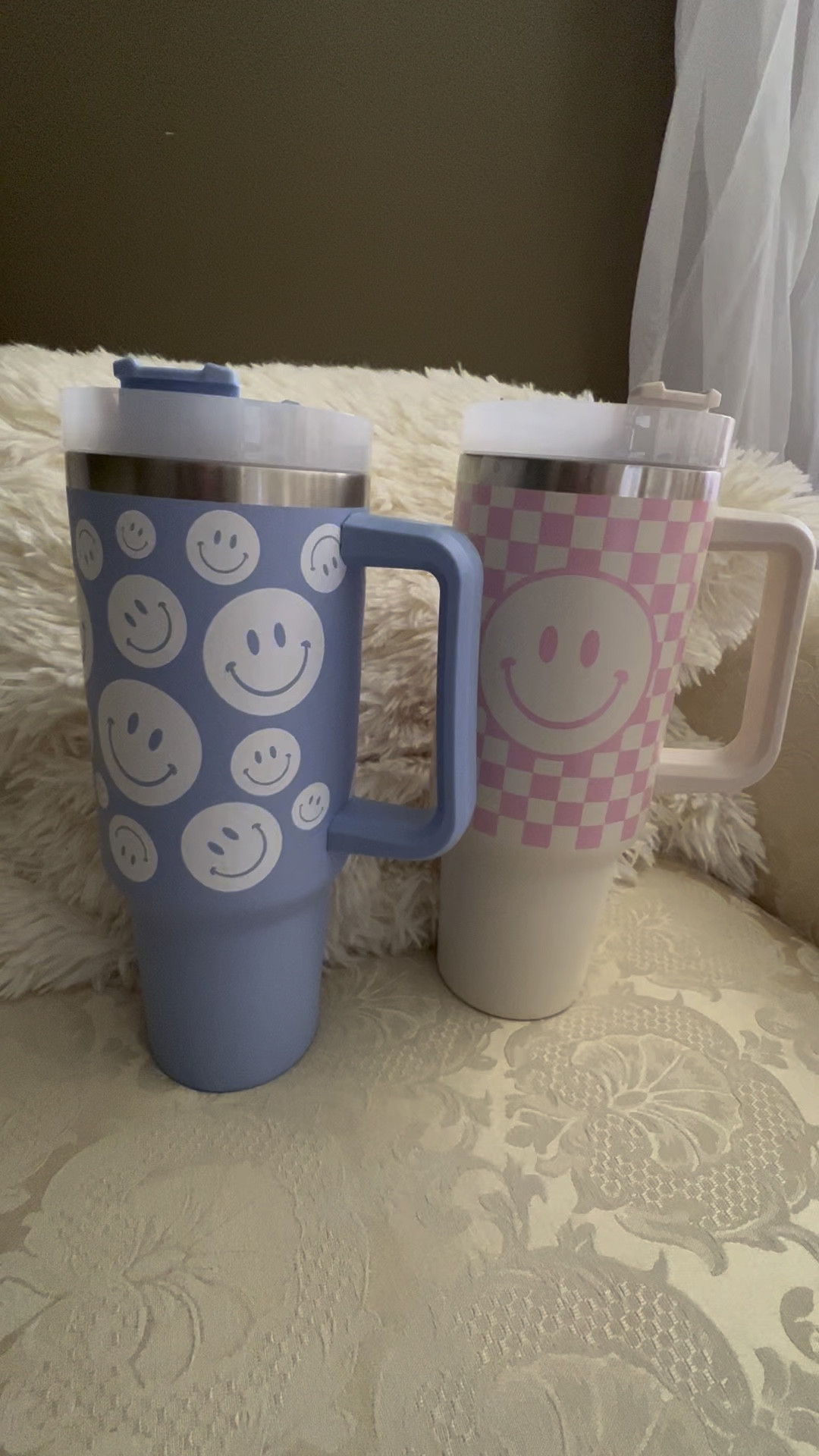 40 ounce tumbler
Who doesn’t love a good tumbler with a handle & straw?! These are SO cute and there are a TON of patterns to choose from - mama, floral, smiley faces and more! Altar’d State for the win!

#LTKunder50 #LTKhome