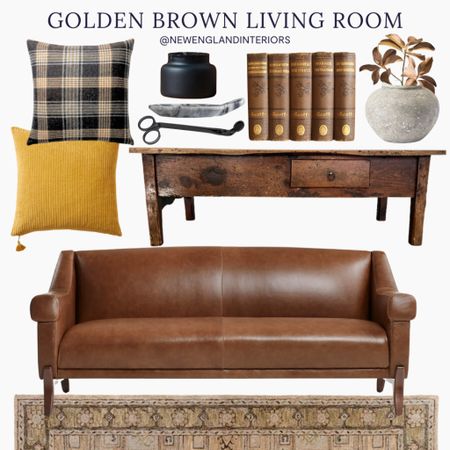 New England Interiors • Golden Brown Living Room • Sofa, Rug, Candle, Wick Trimmer, Throw Pillows, Farmhouse Table, Vase, Decor, Books. 🍂⭐️

TO SHOP: Click the link in bio or copy and paste this link in your web browser 

#newengland #gold #golden #brown #livingroominspo #home #falldecor #antique 



#LTKGiftGuide #LTKhome #LTKSeasonal