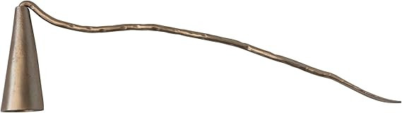 Creative Co-Op Modern Cast Iron Candle, Antique Gold Finish Snuffer | Amazon (US)