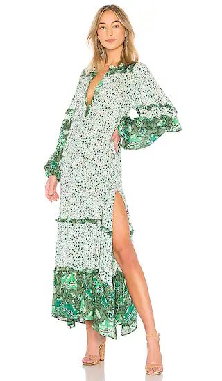 Spell & The Gypsy Collective Winona Boho Maxi Dress in Ivy | Revolve Clothing