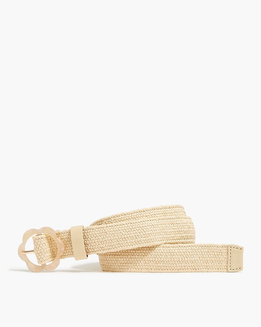 Girls' woven belt with flower buckle | J.Crew Factory