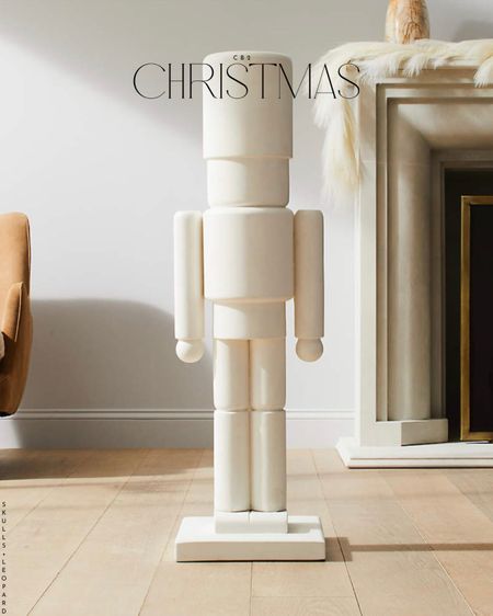 40 inch white cement nutcracker, LTK Christmas. Christmas decor, cb2 Christmas 

#LTKhome #LTKHoliday #LTKSeasonal