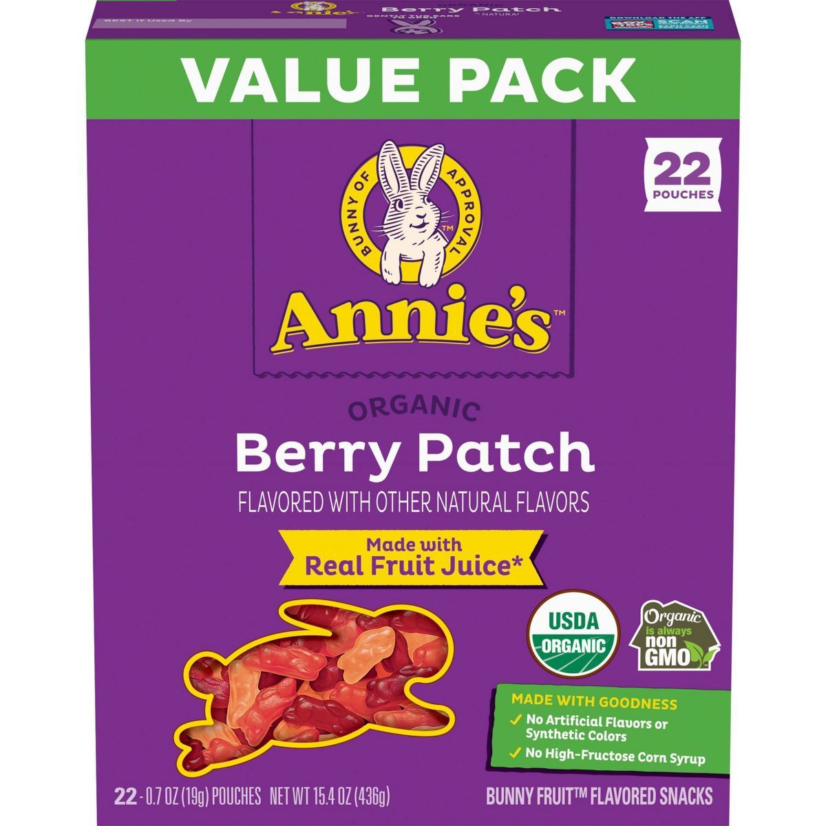 Annie's Berry Patch Fruit Snacks - 15.4oz/22ct | Target