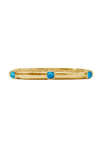 Julie Vos Catalina Iridescent London Blue Hinge Bangle Bracelet | The Willow Tree