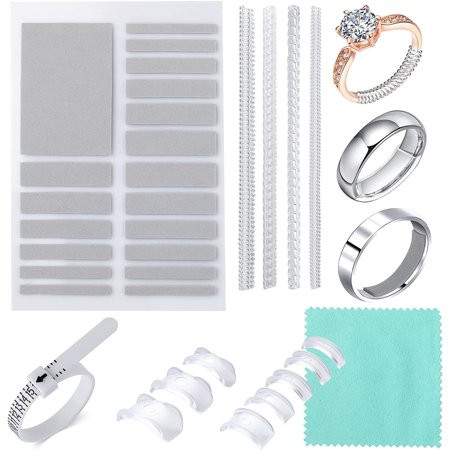 Invisible Ring Size Adjuster for Loose Rings - 33Pcs Set 3 Style 1-9mm Ring Adjuster for Women&Men - | Walmart (US)