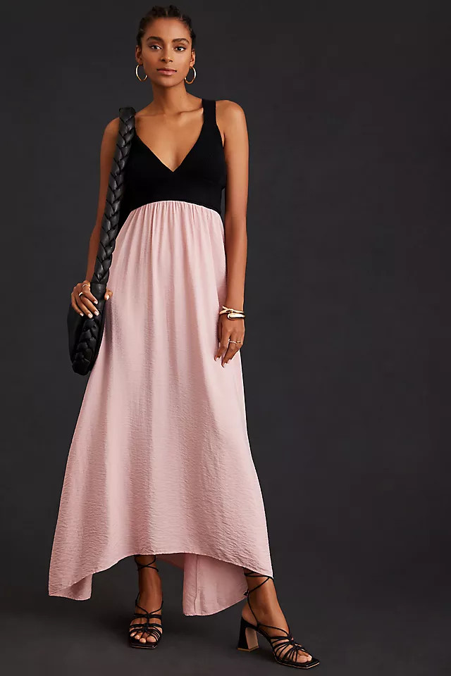 By Anthropologie Knit Twofer Midi Dress | Anthropologie (US)