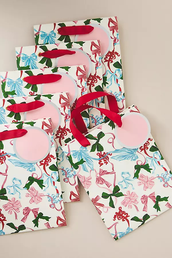 Bow Gift Bags, Set of 6 | Anthropologie (US)