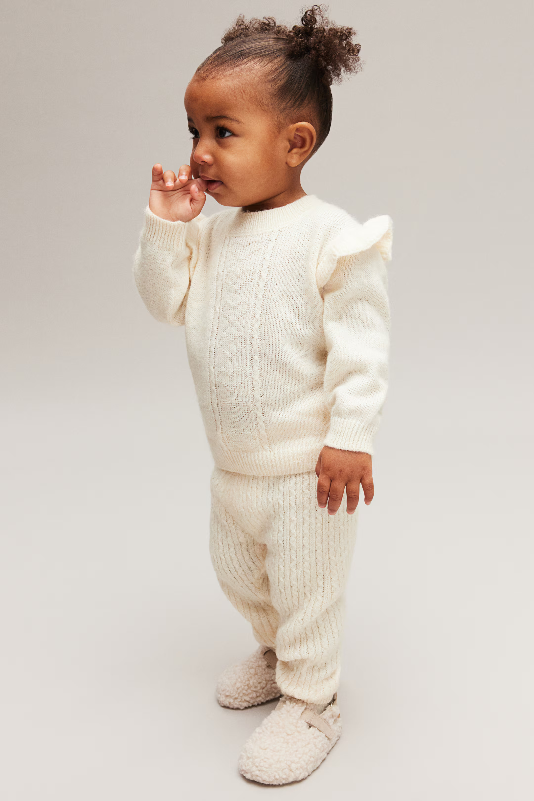 Flounce-Trimmed Sweater - Turquoise - Kids | H&M US | H&M (US + CA)