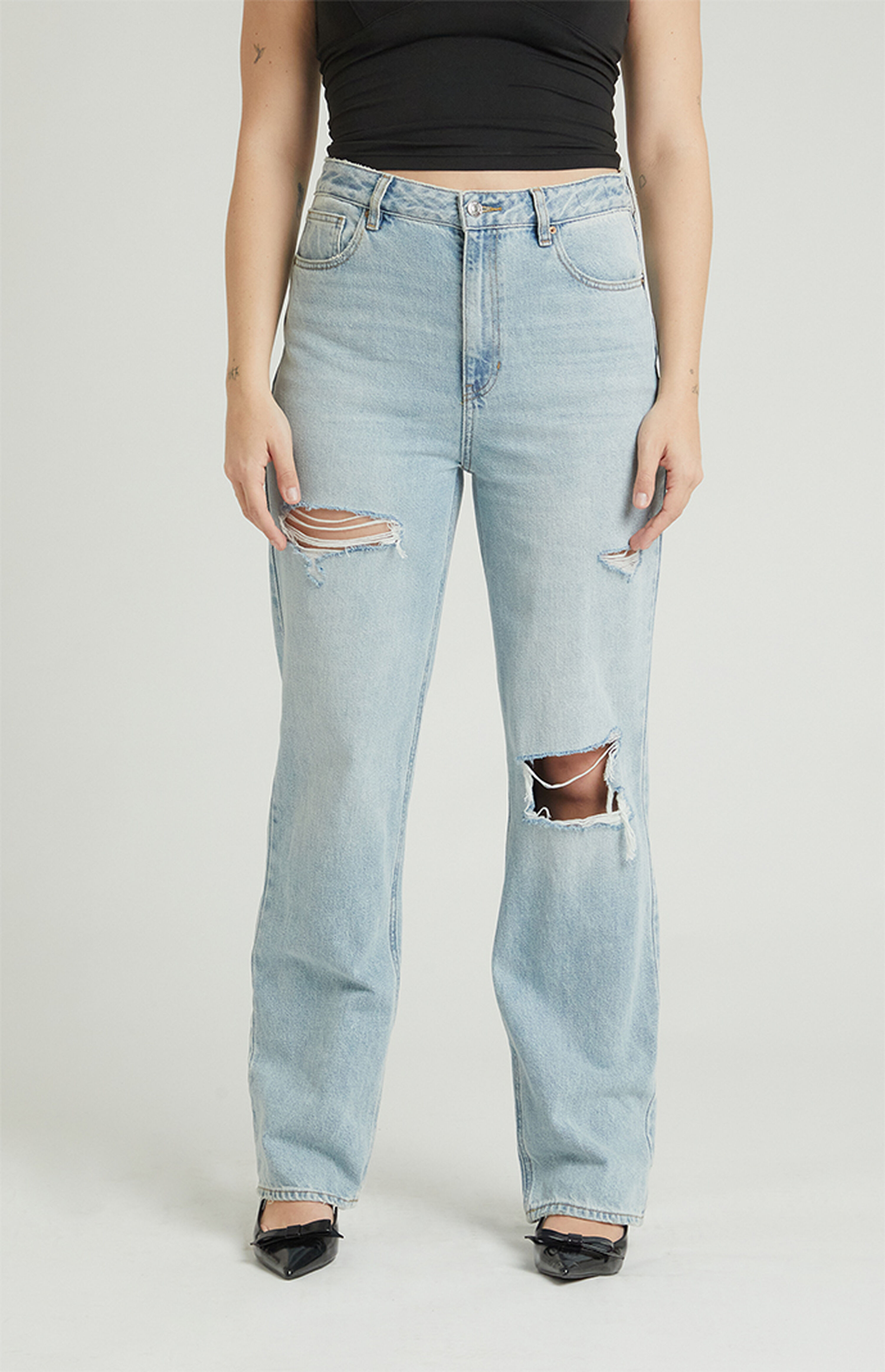 PacSun Light Indigo Ripped '90s Boyfriend Jeans | PacSun