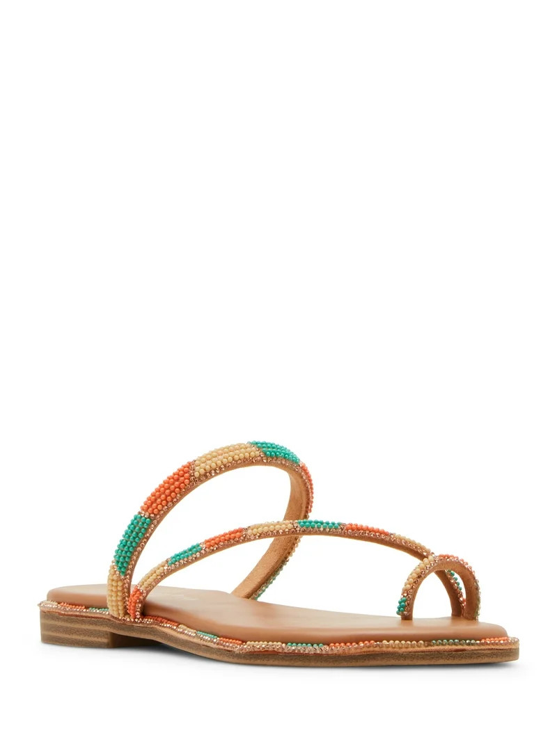 Madden Girl Women's Spotlight-R Toe Loop Slip On Bling Sandal | Walmart (US)