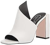 Jessica Simpson Women's Messia High Heel Mule Heeled Sandal, Bright White, 5 | Amazon (US)