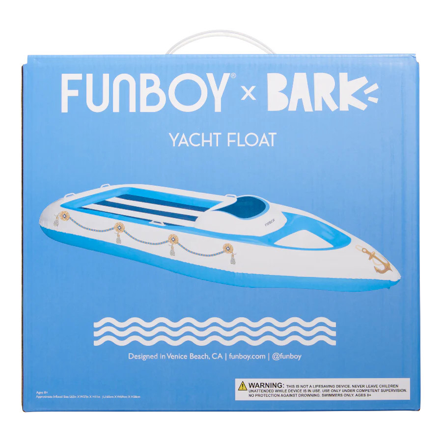 Funboy x BARK Dog Yacht Pool Float | BARK