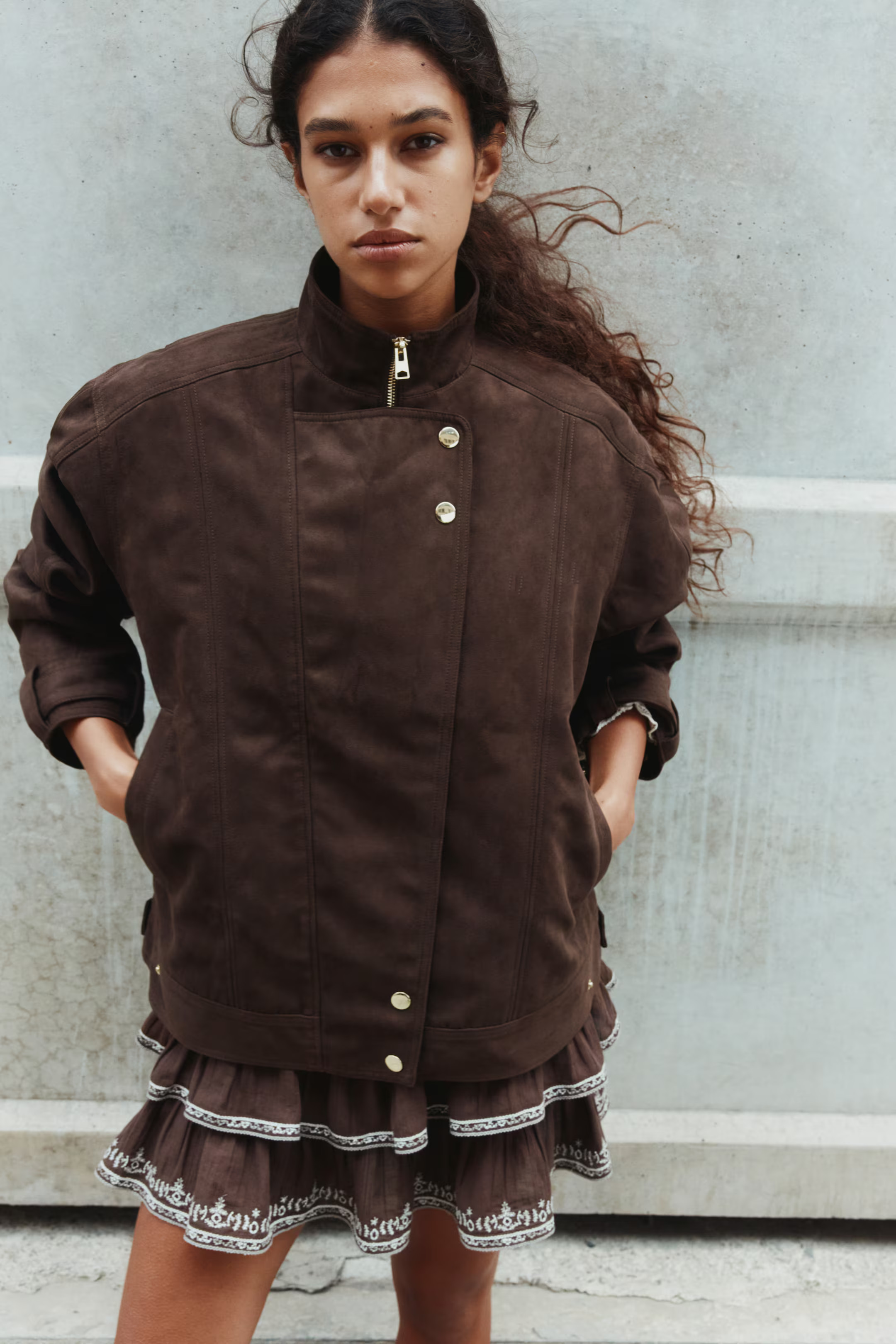 Oversized Biker Jacket | H&M (US + CA)