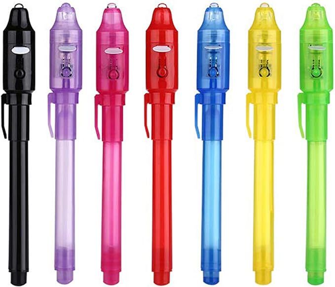 SCStyle Invisible Ink Pen,Spy Pen Marker Kid Pens for Writing Secret Message Pen Valentines Day E... | Amazon (US)