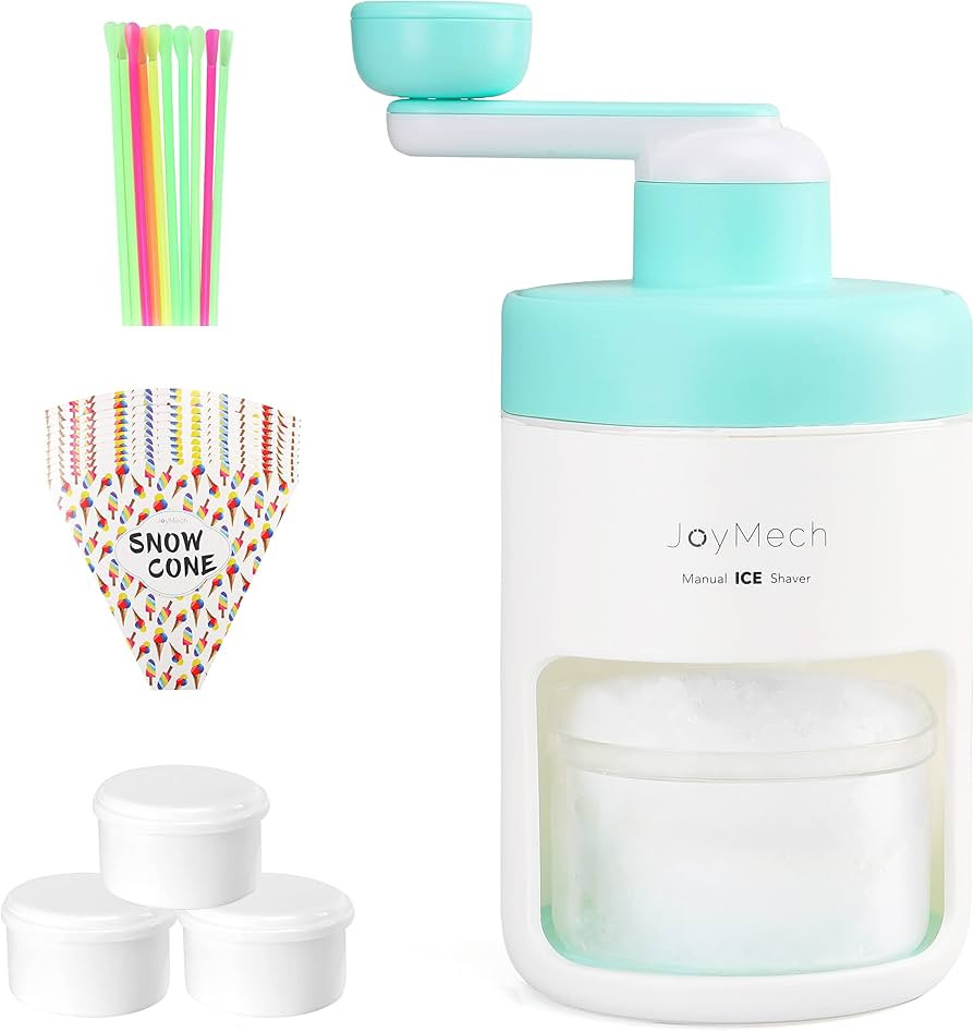 JoyMech Manual Shaved Ice Maker Machine, Ice Shaver, Snow Cone Machine, Ideal for making Snowcone... | Amazon (US)