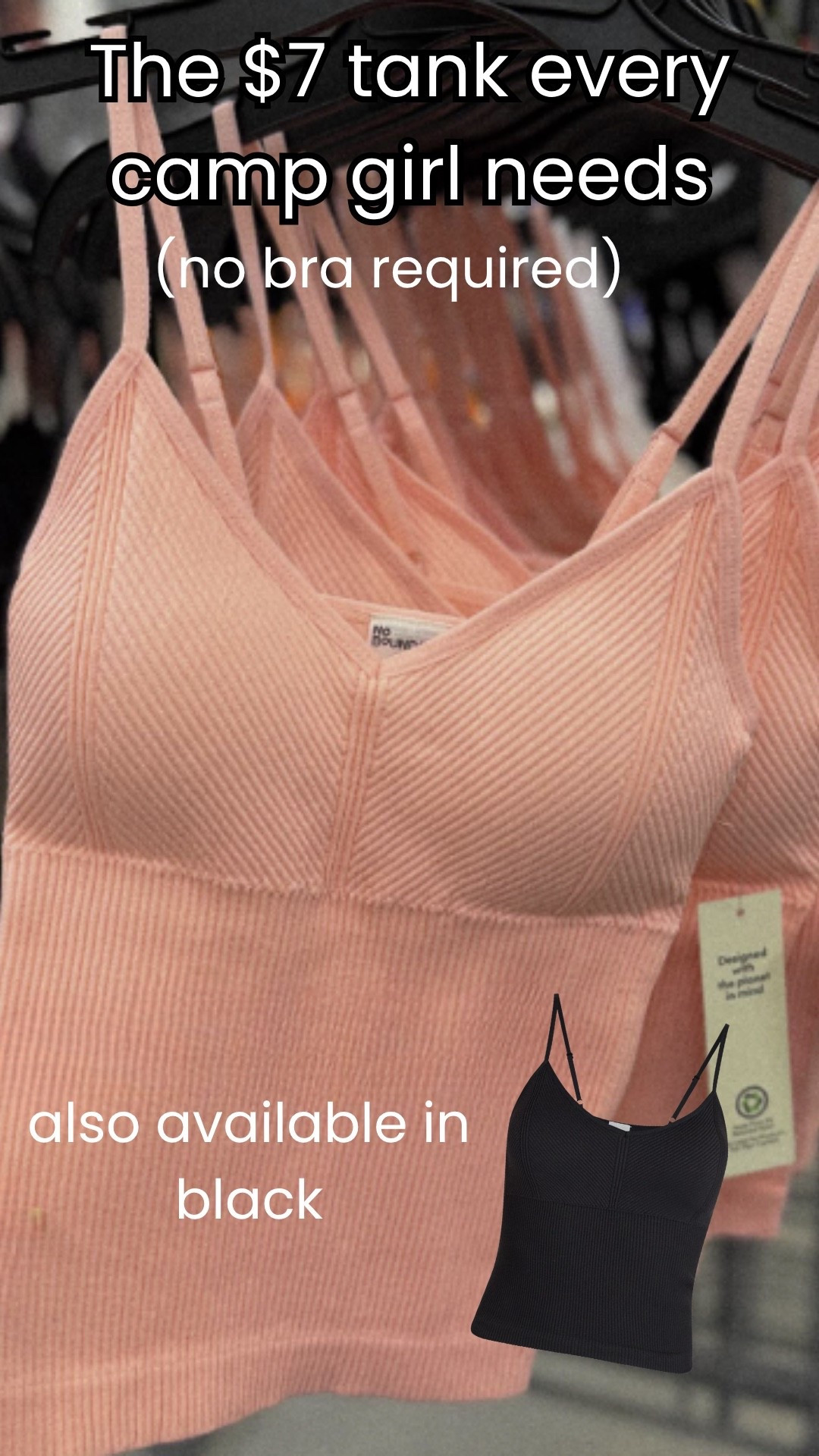 Love sending tanks that dont require a bra! 