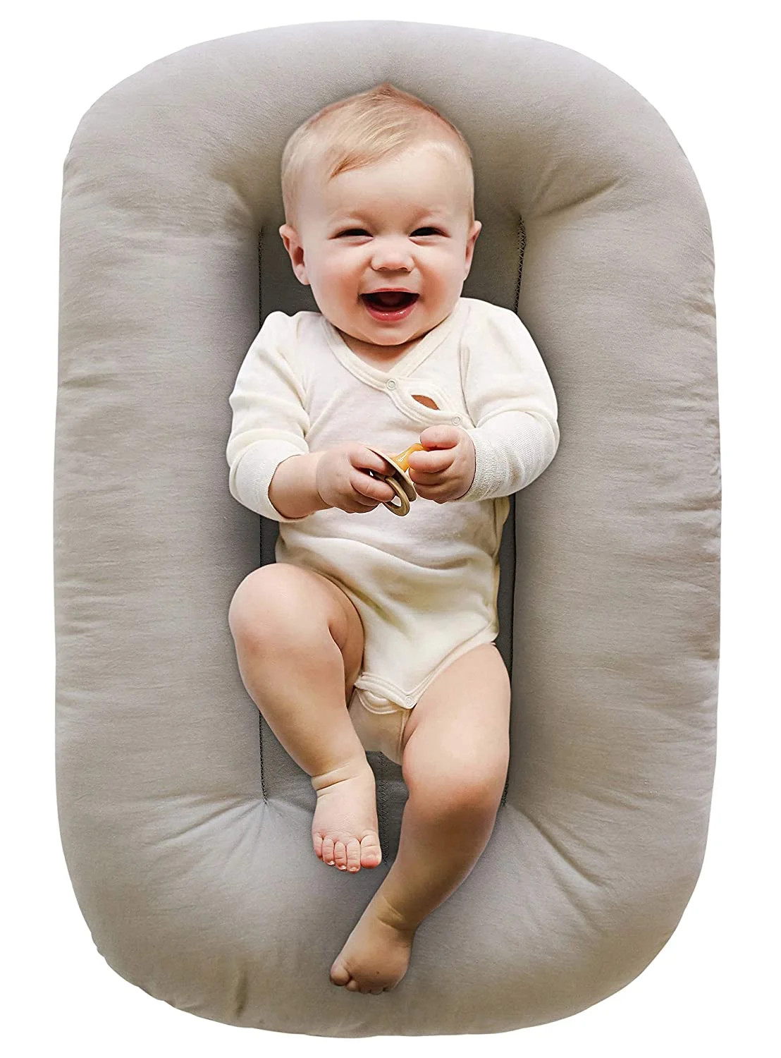 Baby Lounger, Infant Floor Seat for Newborn Essentials Organic Cotton, Fiberfill - Walmart.com | Walmart (US)