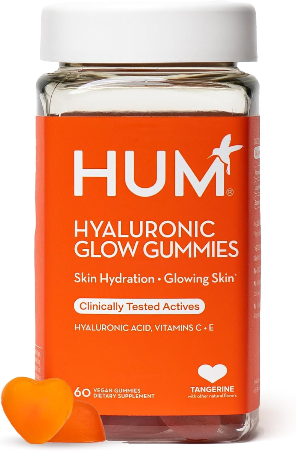 HUM Hyaluronic Glow Hydrating Skin Care Supplement, with Low Molecular Hyaluronic Acid, Vitamin C... | Amazon (US)