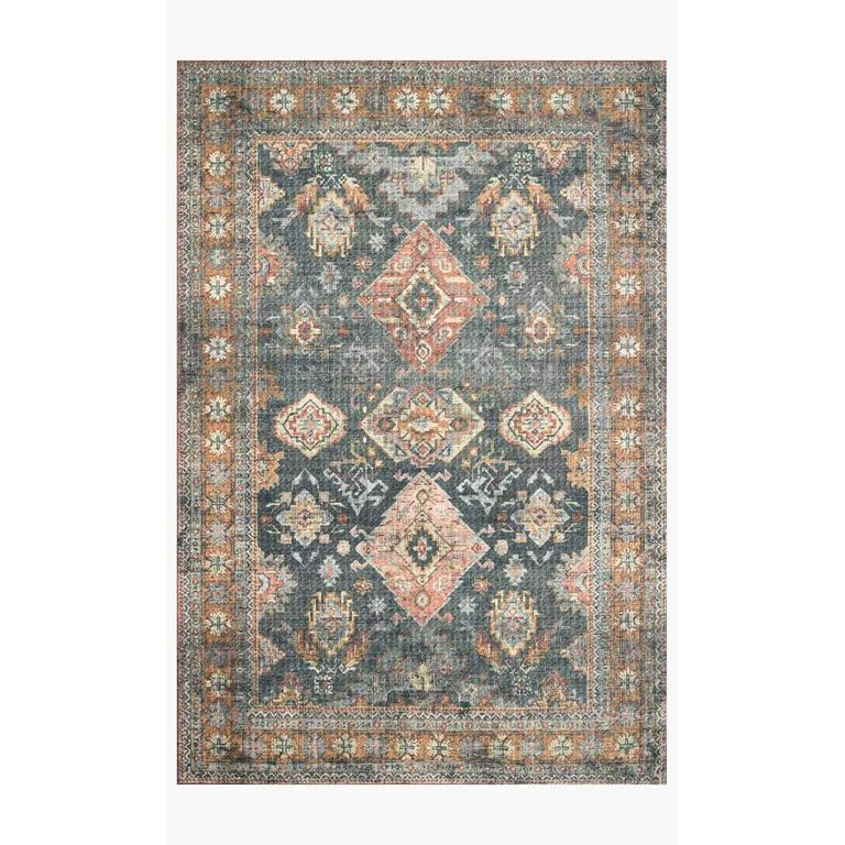 Loloi II Skye Oriental Sea / Rust Area Rug | Walmart (US)