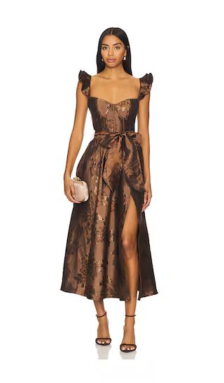 Vera Dress in Cocoa Baroque Floral | Revolve Clothing (Global)