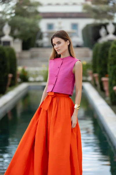 Blair Top - French Rose | Julia Amory