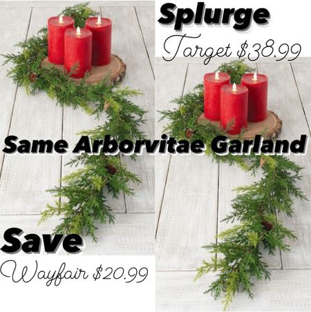 Save $18 on the BEST most realistic arborvitae garland by purchasing from Wayfair!!  Linked below to compare!!

Christmas, Garland, Realistic, Arborvitae, Greenery, Christmas Decor, Christmas Garland, Wayfair, Target, Splurge vs. Save.

#Christmas #Garland #ChristmasDecor #Target #Wayfair #SplurgeVsSave



#LTKHoliday #LTKSeasonal #LTKhome