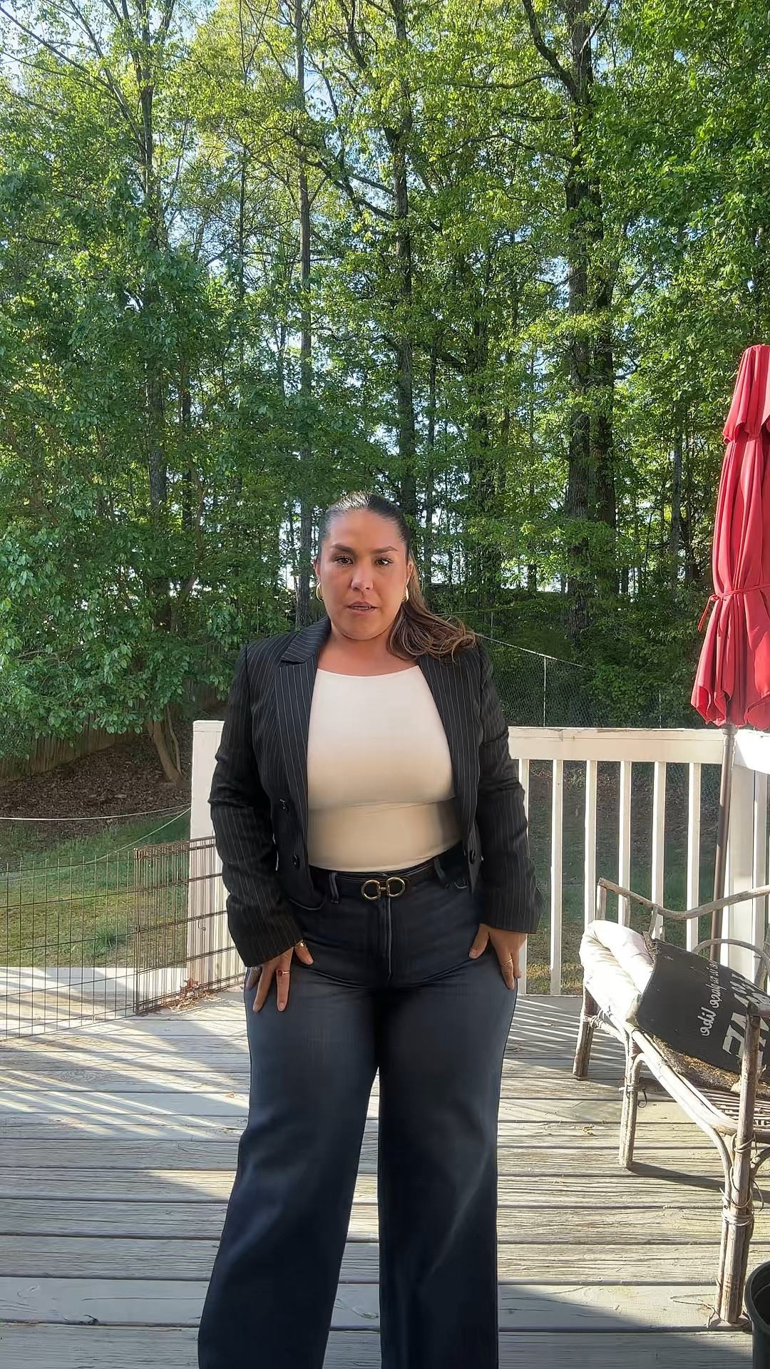 The perfect no gap curvy friendly wide leg jeans from GA

#curvyjeans #widelegjeans #businesscasual #nogapjeans #jeans

#LTKPetite #LTKMidsize