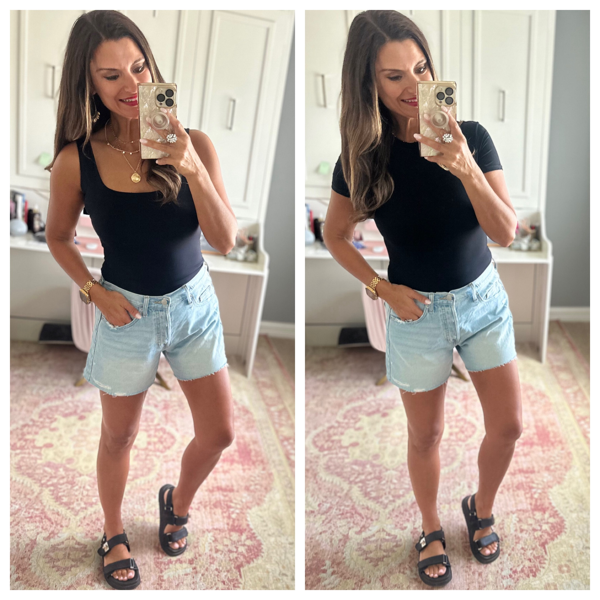 Great basic black tank and tee

#LTKStyleTip #LTKOver40 #LTKFindsUnder50