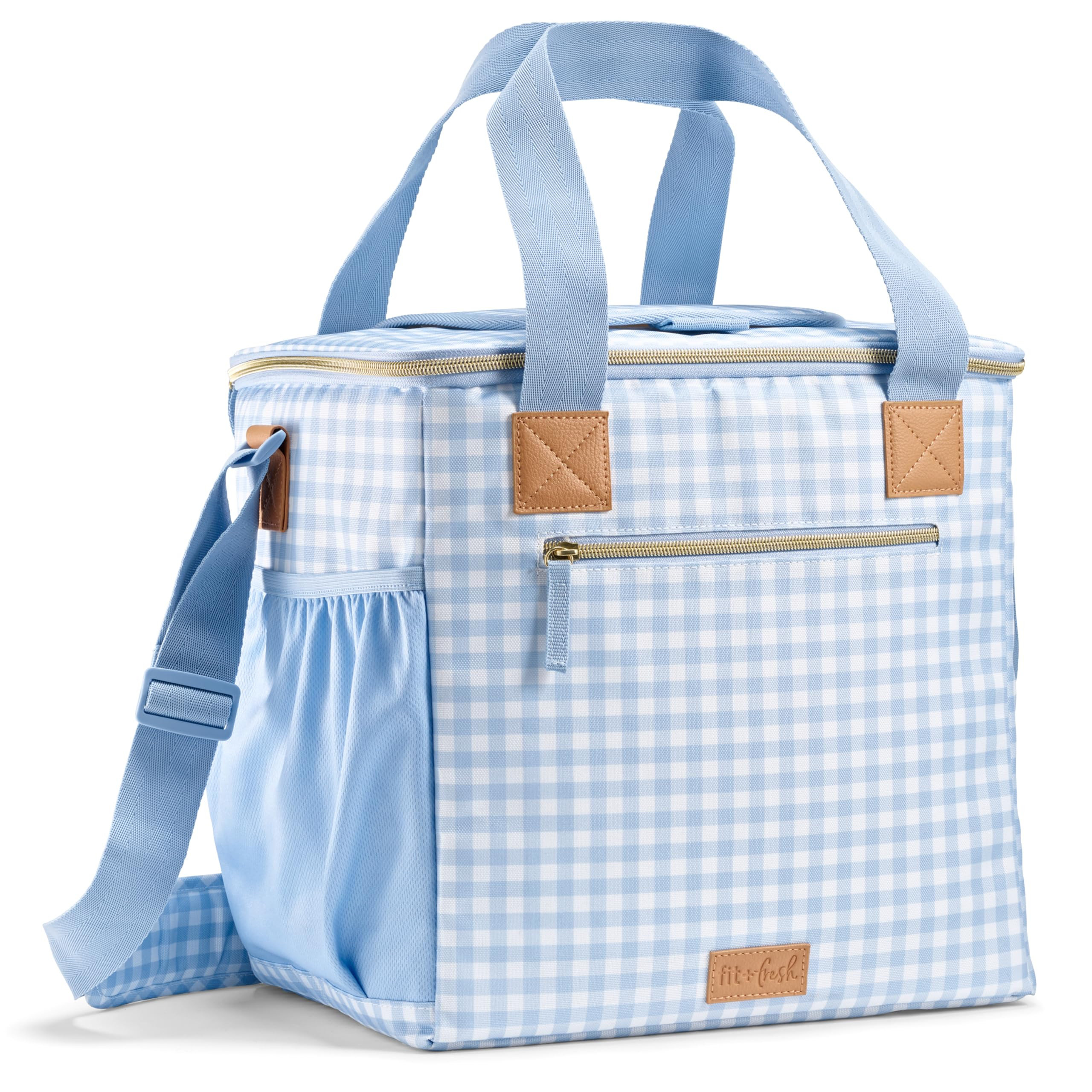 Fit & Fresh, 24-Can Soft Cooler Bag Insulated Leak-Resistant, Portable Soft Cooler, Large Cooler,... | Amazon (US)