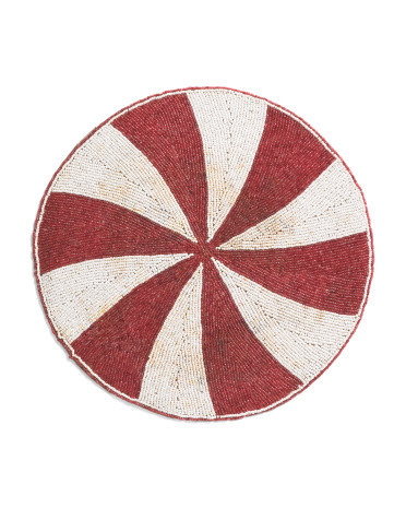 Peppermint Round Beaded Placemat | Entertaining | Marshalls | Marshalls