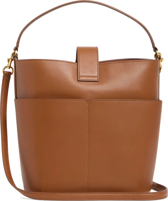 The Crest Lock Leather Bucket Bag | Nordstrom Rack