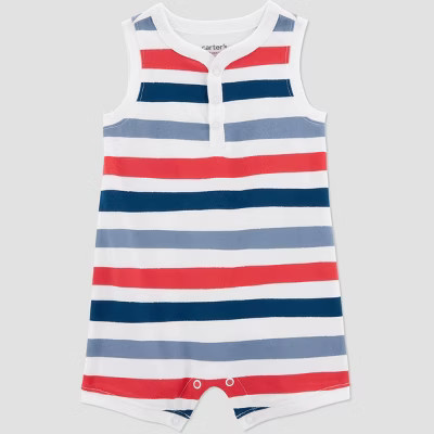 Carter's Just One You® Baby Boys' Striped Romper | Target