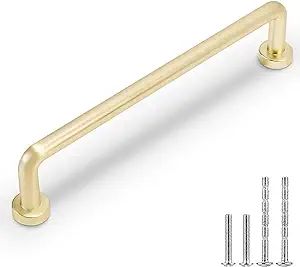 10 Pack 3.75Inch Kitchen Cabinet Handles Brushed Brass Cabinet Pulls Gold Drawer Pulls Solid Kitc... | Amazon (US)