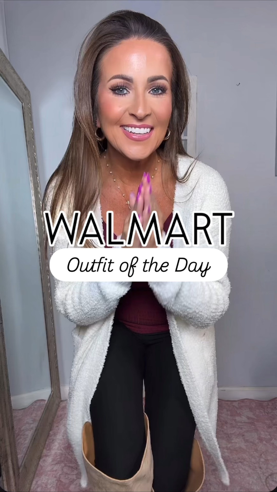 Tank: M (I can do a S, too, for reference)
Cardigan: XS
Leggings: S

Fall Outfit, fall style, fall fashion, long cardigan, camisole, Walmart finds, Walmart style, Walmart fashion, loungewear, comfy outfits, comfy style 

#LTKSeasonal #LTKStyleTip #LTKFindsUnder50